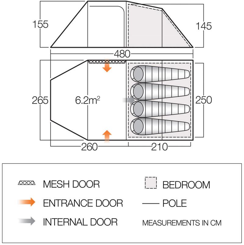 Vango Beta 450XL 4-Person Tent-2