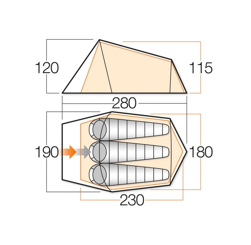 Vango Soul 300 3-Person Tent-2