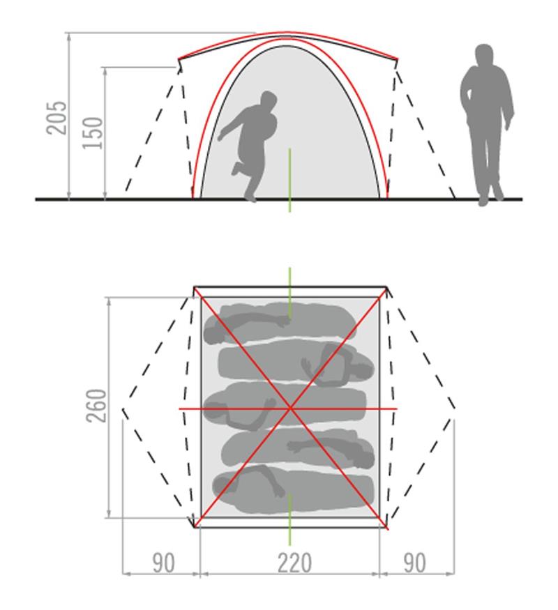 Vaude Campo Family 5 Person Tent-3