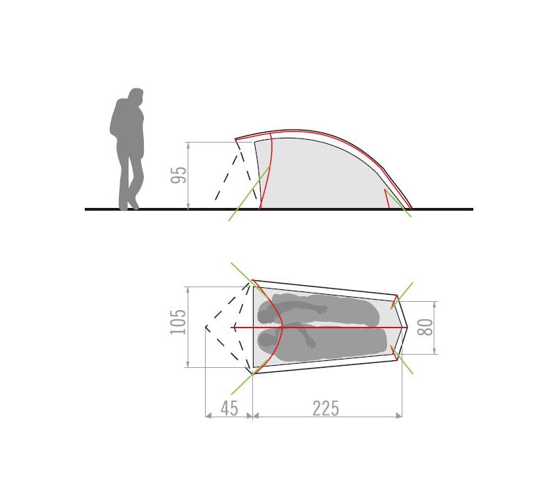 Vaude Hogan SUL 1-2 Person Tent-3