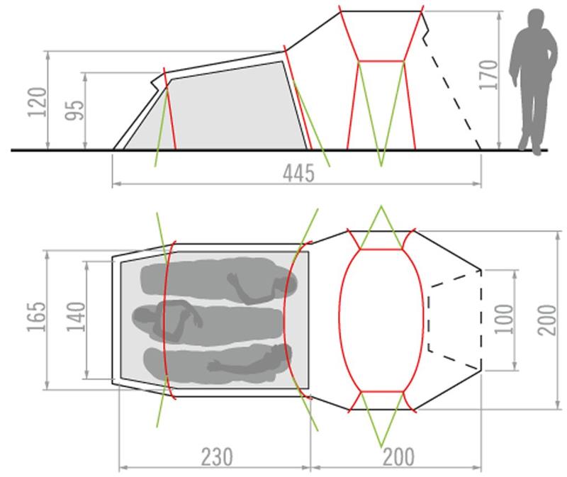 Vaude Chapel L 3 Person Tent-2