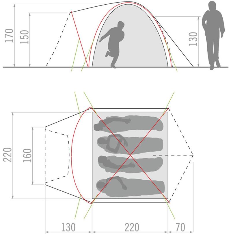 Vaude Campo Grande XT 4 Person Tent-3