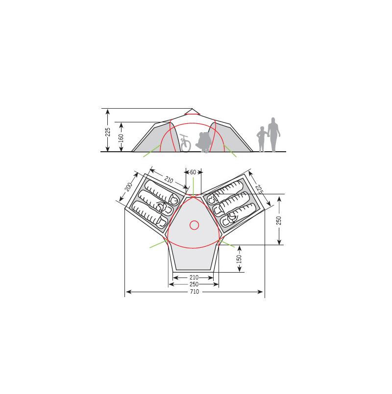 Vaude Badawi Long 6-person Tent-3