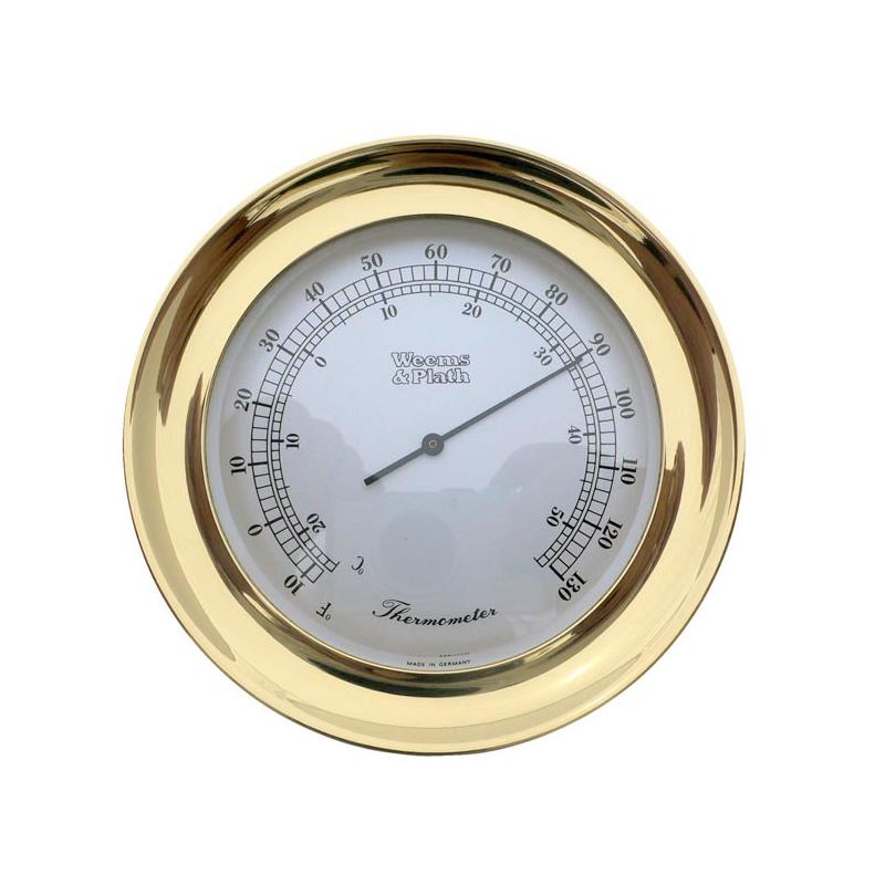 Weems and Plath 4 inch Atlantis Brass Thermometer-4