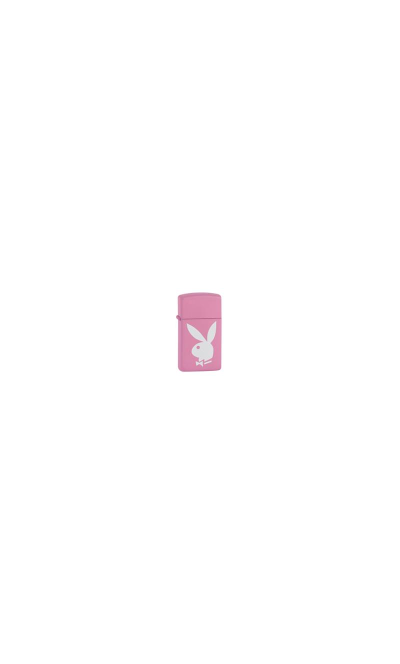 Zippo Playboy Rabbit Pink Slim Lighter-2