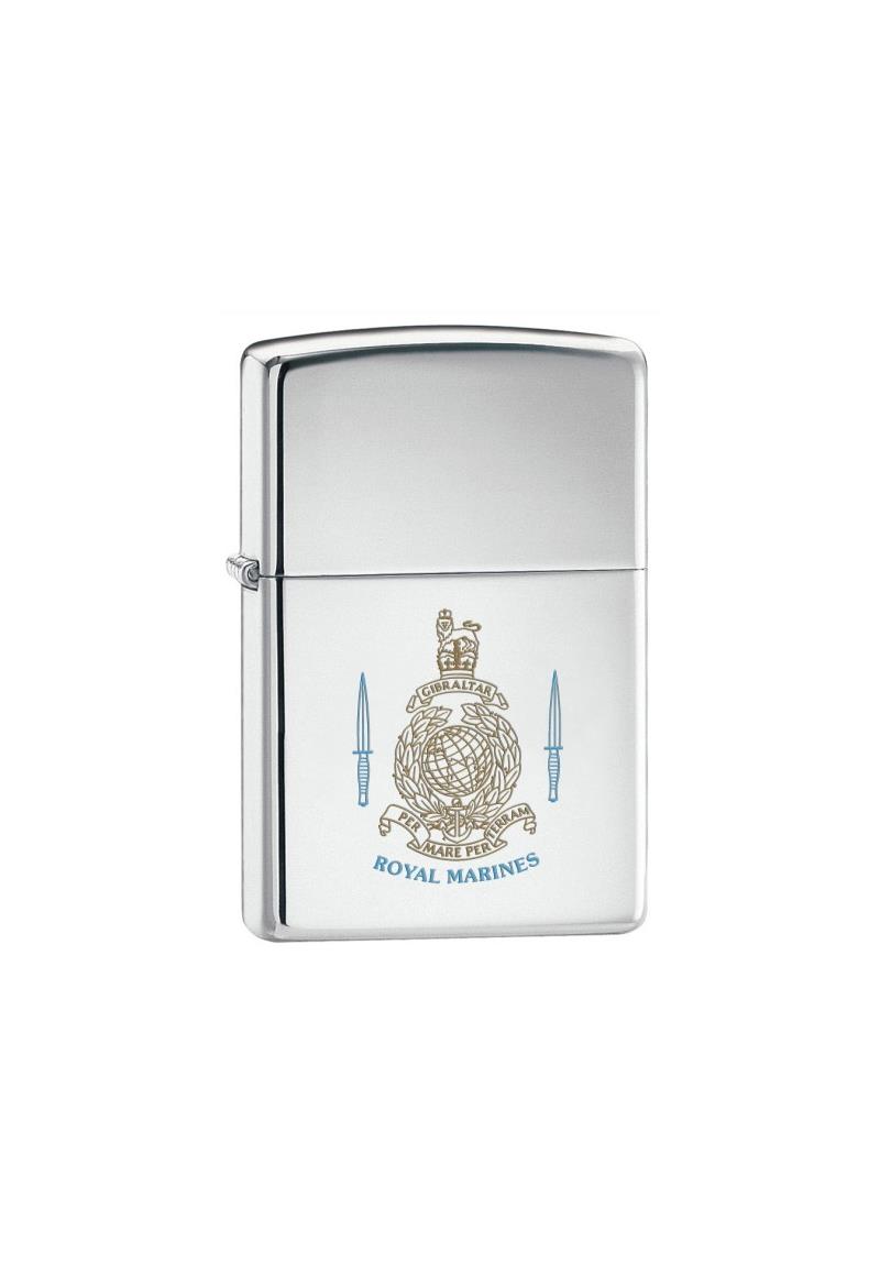 Zippo Royal Marines High Polish Chrome Lighter-1