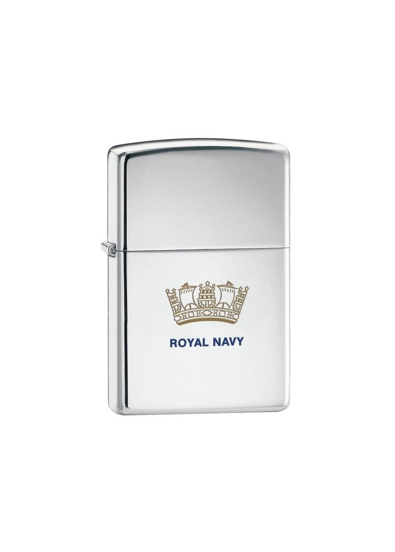 Zippo Royal Navy High Polish Chrome Lighter-1