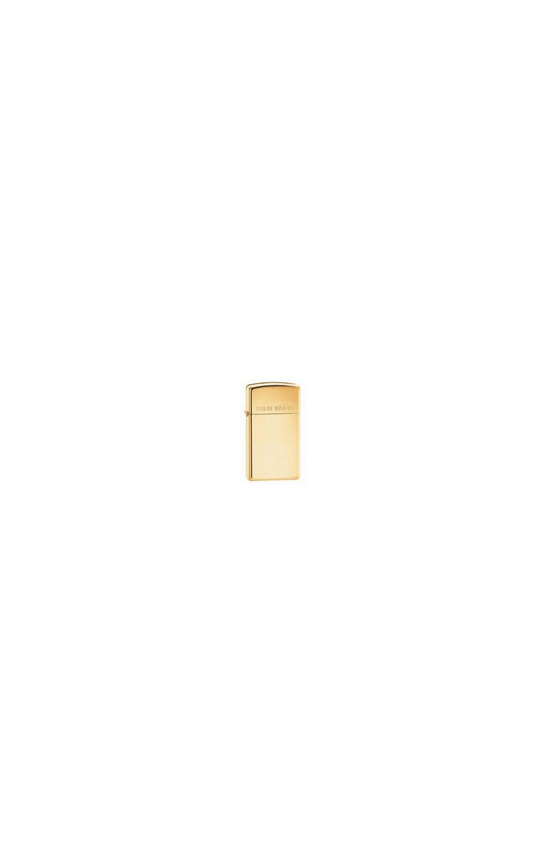 Zippo High Polish Brass Slim Lighter-2